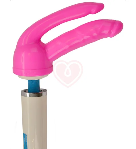 Насадка для двойного проникновения розовая фото 4