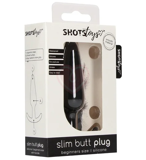 Анальная пробка для ношения Slim Butt Plug чёрная фото 3