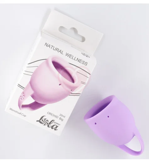 Менструальная чаша Lola Natural Wellness Orchid 20 мл нежно-сиреневая фото 2