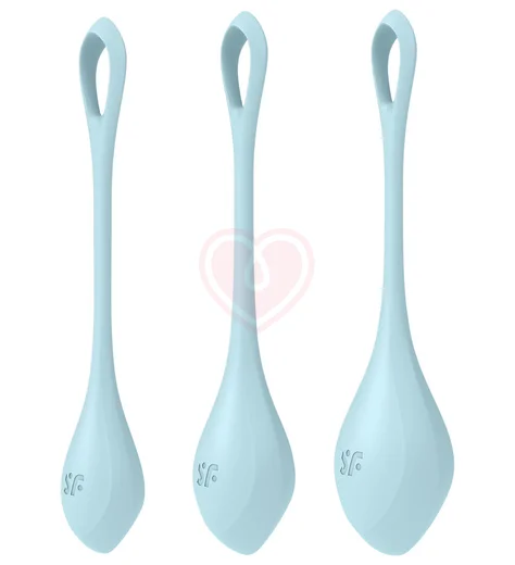 Набор из 3 вагинальных шариков Satisfyer Yoni Power 2 голубой фото 2