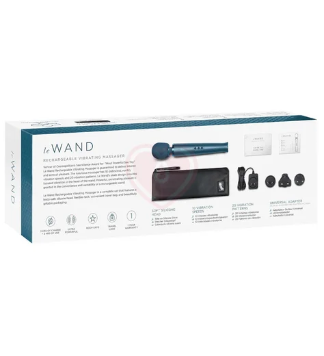 Мощный массажёр Le Wand Rechargeable синий фото 6