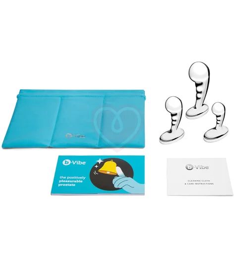 Набор металлических стимуляторов простаты b-Vibe Stainless Steel P-Spot Training Set фото 12