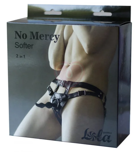 Анальный страпон No Mercy Softer One Size черный фото 7