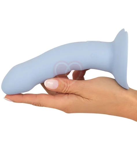 Вибратор с присоской в виде сердца Heart Guy голубой фото 5