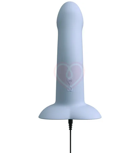 Вибратор с присоской в виде сердца Heart Guy голубой фото 7