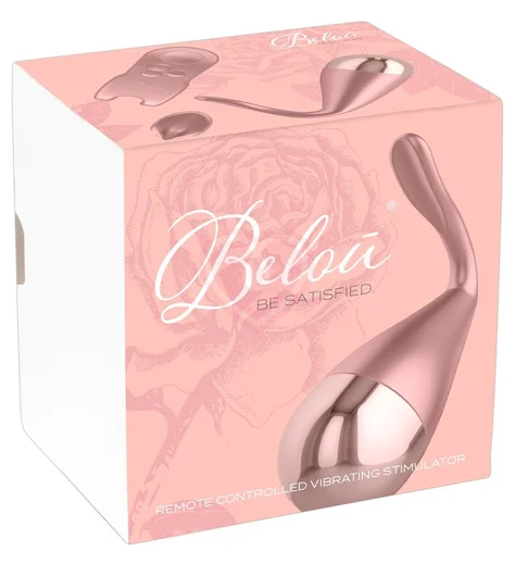 Виброяйцо со стимулятором клитора и пультом управления Belou розовый фото 7