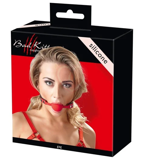 Кляп с шариком Bad Kitty красный фото 5