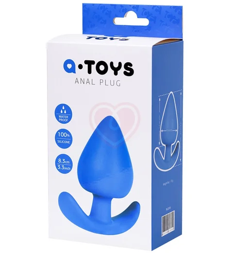 Анальная пробка ToyFa A-Toys Anal Plug синяя фото 4