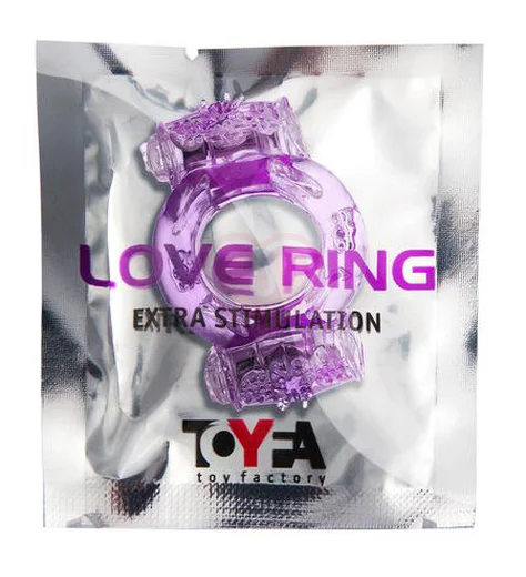 Эрекционное виброкольцо Toyfa с двойной вибрацией фиолетовое фото 2