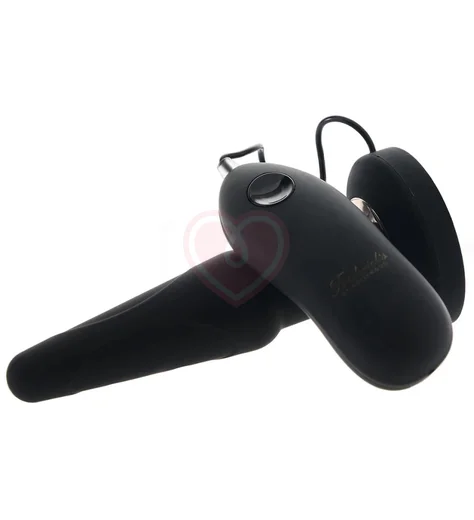Анальная вибропробка с пультом Fredericks черная фото 3
