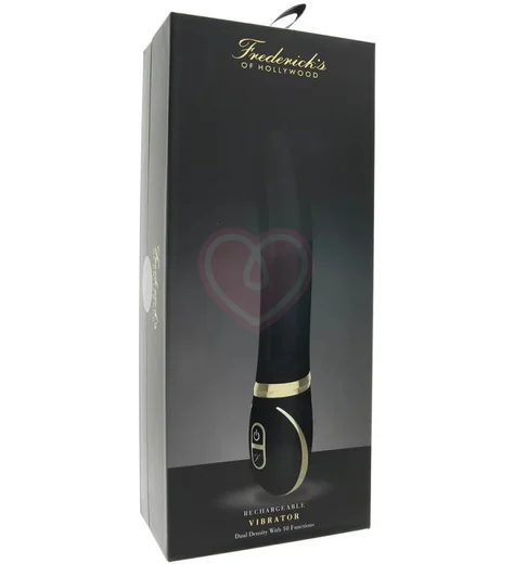 Рельефный силиконовый вибратор Fredericks чёрный фото 4