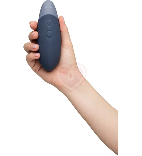 Стимулятор клитора Womanizer Vibe синий фото 2