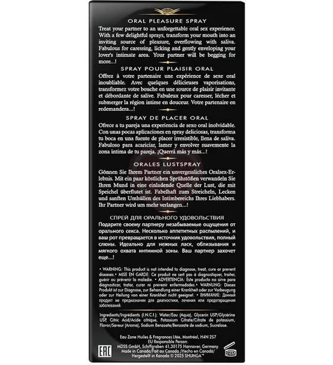 Спрей для орального секса Shunga Waves of Pleasure Клубника и шампанское 20 мл фото 5