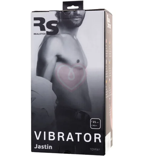 Реалистичный вибратор на присоске с пультом RealStick Elite Jastin телесный фото 11