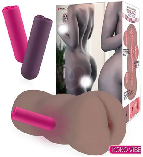 Мастурбатор попка Kokos Tongggo Black Angel Auto с вибрацией фото 2