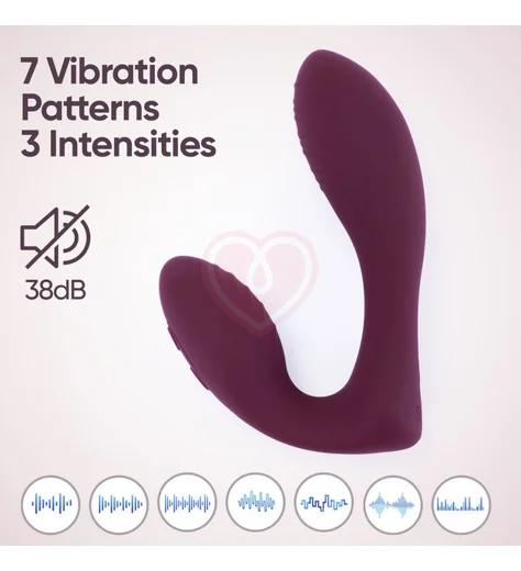 Вибратор с пультом Selove DuoFlex фиолетовый фото 6