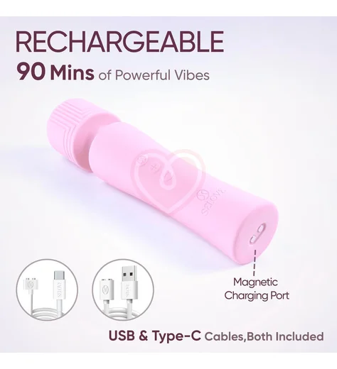 Массажёр Selove PulseWand розовый фото 4