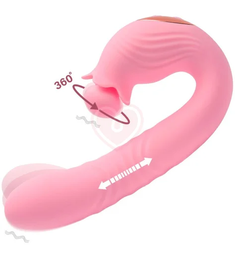 Вибратор со стимуляцией зоны G Selove Campanula розовый фото 3