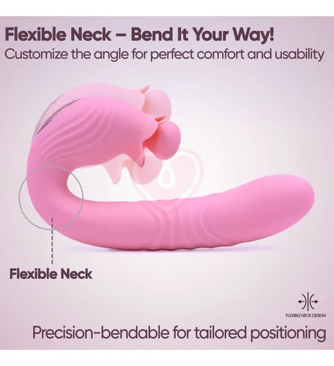 Вибратор со стимуляцией зоны G Selove Campanula розовый фото 6