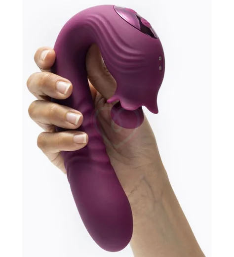 Вибратор со стимуляцией зоны G Selove Campanula фиолетовый фото 2