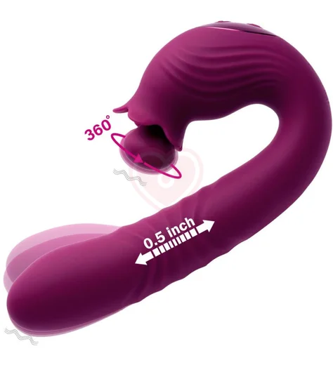 Вибратор со стимуляцией зоны G Selove Campanula фиолетовый фото 5