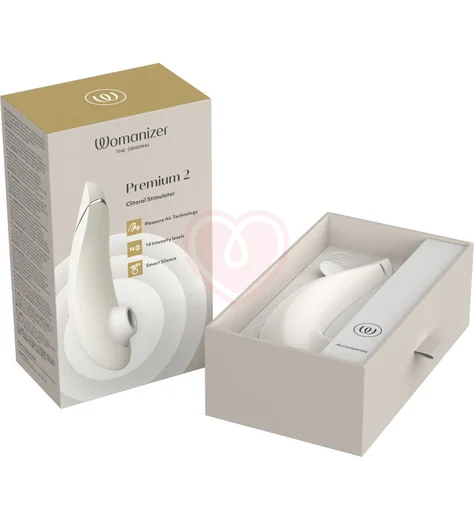 Бесконтактный клиторальный стимулятор Womanizer Premium 2 серый фото 8