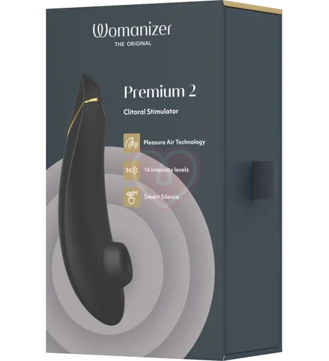 Бесконтактный клиторальный стимулятор Womanizer Premium 2 чёрный фото 9