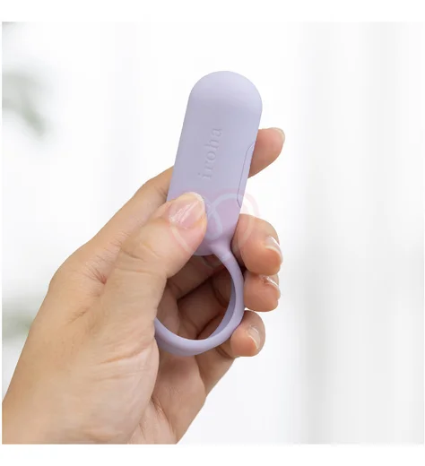 Эрекционное кольцо с клиторальной стимуляцией Iroha SVR Very Peri сиреневое фото 2