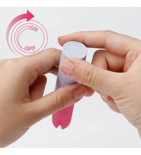 Минивибратор в виде помады Tenga Iroha Stick фуксия фото 5
