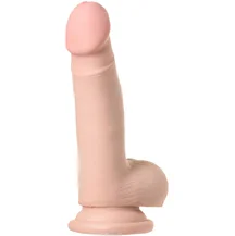 Реалистичный вибратор на присоске с пультом RealStick Elite Vibro 18 см телесный