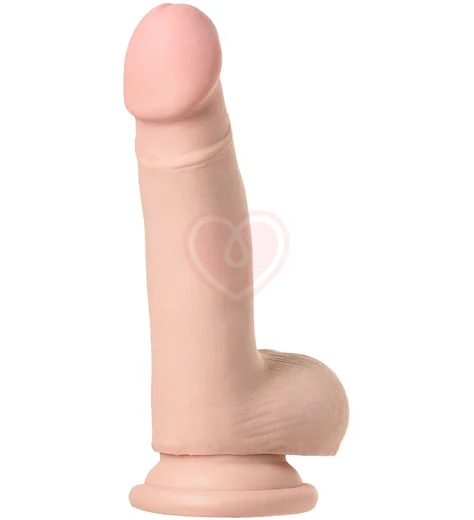 Реалистичный вибратор на присоске с пультом RealStick Elite Vibro 18 см телесный фото 1