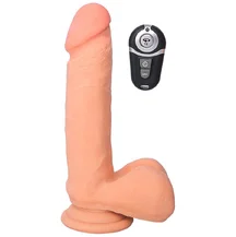 Реалистичный вибратор на присоске с пультом RealStick Elite Vibro 20 см телесный