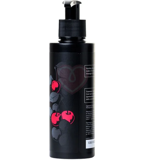 Съедобное массажное масло Erotist Cherry со вкусом вишни 150 мл фото 3