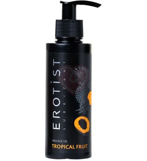 Съедобное массажное масло Erotist Tropical Fruit со вкусом тропических фруктов 150 мл фото 1