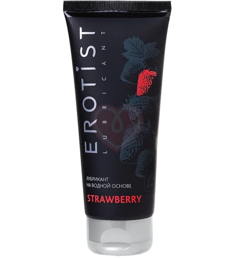 Лубрикант на водной основе Erotist Strawberry с ароматом клубники 100 мл фото 1