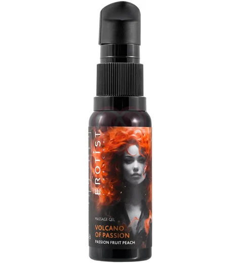 Гель для массажа с эффектом вибрации Erotist Volcano Of Passion Fruit Peach персик маракуйя 25 мл фото 1