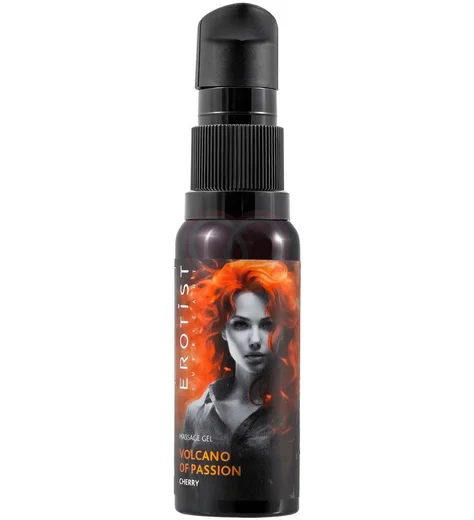 Гель для массажа с эффектом вибрации Erotist Volcano Of Passion Cherry вишня 25 мл фото 1