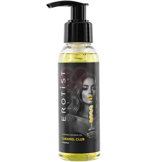 Разогревающее массажное масло Erotist Caramel Club ананас 100 мл фото 1