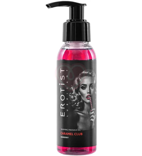 Разогревающее массажное масло Erotist Caramel Club барбарис 100 мл фото 1