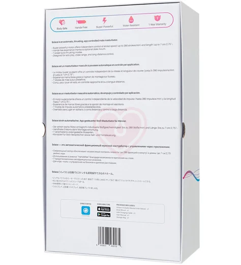 Мастурбатор с управлением через приложение Lovense Solace чёрный фото 7