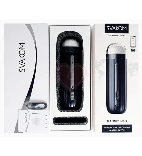 Автоматический мастурбатор Svakom Hannes Neo с функцией нагрева и приложением фото 2