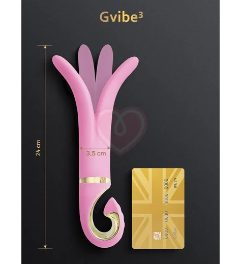 Вибратор Gvibe 3 розовый фото 4