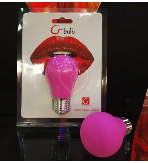 Силиконовая лампочка с вибрацией Gvibe Gbulb розовая фото 6