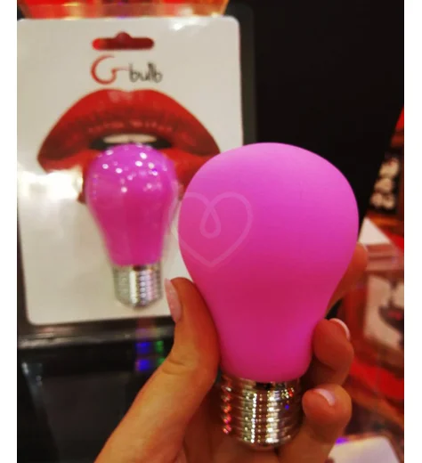 Силиконовая лампочка с вибрацией Gvibe Gbulb розовая фото 7