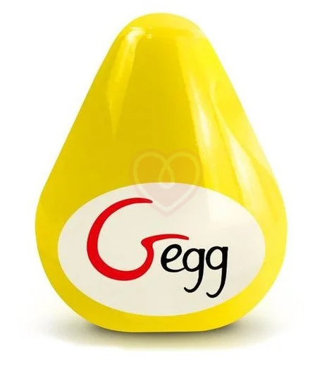 Компактный мастурбатор с рельефом Gvibe Gegg жёлтый фото 2