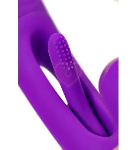 Вибратор-кролик с вакуумной стимуляцией клитора и язычком для зоны G Jos Pitti фиолетовый фото 6