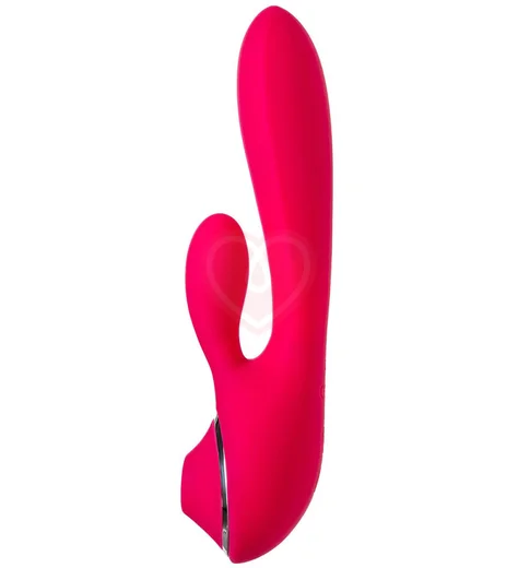 Многофункциональный вибратор-кролик с вакуумно-волновой стимуляцией Jos Doobl розовый фото 1