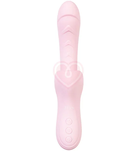 Вибратор-кролик с ласкающим язычком Jos Orali розовый фото 4