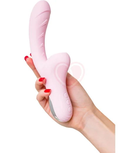 Вибратор-кролик с ласкающим язычком Jos Orali розовый фото 7