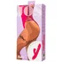 Вибратор-кролик с функцией поступательных движений и пульсацией Jos Seri розовый фото 4